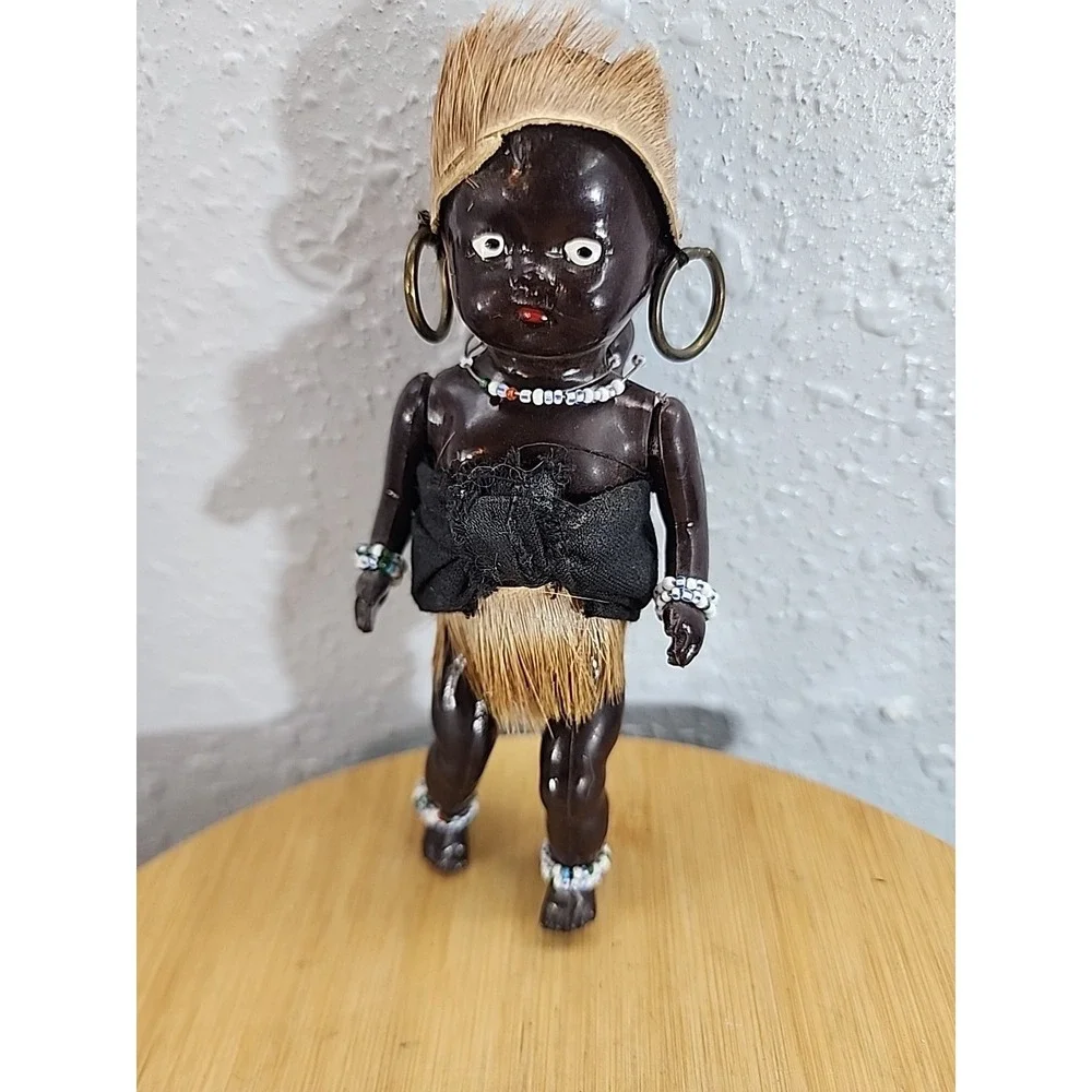 Vintage African Collectible Tribe Doll Made in‎ South Africa 6